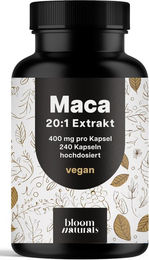 Bloom Naturals Maca Kapseln vegan 240 Stück – Bild 1 von 1
