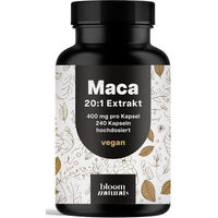 Produktbild von Bloom Naturals Maca Kapseln vegan 240 Stück