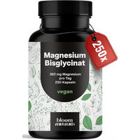 Produktbild von Bloom Naturals Magnesium Bisglycinat 362 mg vegan Kapseln für Sportler 250 Stück