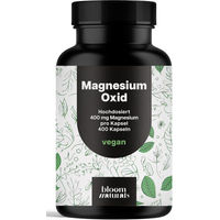 Produktbild von Bloom Naturals Magnesium Kapseln Vegan - 400 Kapseln