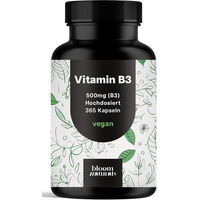 Produktbild von Bloom Naturals Niacin Vitamin B3 Kapseln vegan ohne Zusatzstoffe 365 Stück