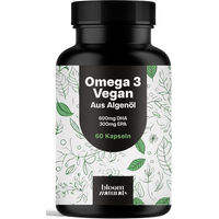 Produktbild von Bloom Naturals Omega 3 Vegan Hochdosiert Algenöl Kapseln 60 Stück