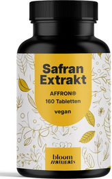 Bloom Naturals Safran-Extrakt Tabletten vegan ohne Zusatzstoffe 160 Stück – Bild 1 von 1