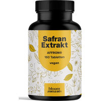 Produktbild von Bloom Naturals Safran-Extrakt Tabletten vegan ohne Zusatzstoffe 160 Stück