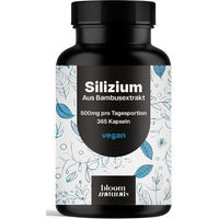 Produktbild von Bloom Naturals Silizium hochdosiert vegan Kapseln 365 Stück