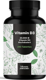 Bloom Naturals Vitamin D3 20000 IE Tabletten 240 Stück – Bild 1 von 1