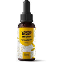 Produktbild von Bloom Naturals Vitamin D3 K2 Tropfen 1000 IE ohne Zusatzstoffe für Erwachsene und Kinder 50 ml