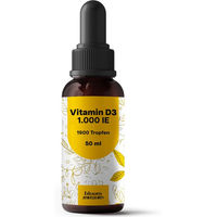 Produktbild von Bloom Naturals Vitamin D3 Tropfen 1000 IE vegan 50 ml
