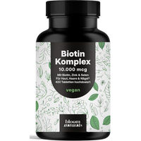 Produktbild von Bloom Naturals Zink Biotin Selen Kombination Tabletten vegan 400 Stück