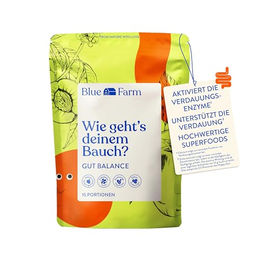 Blue Farm Gut Balance Tropical Superfood-Mischung mit Inulin – Vegan, Bio & Zuckerfrei – Pulver – 270g – Bild 1 von 3