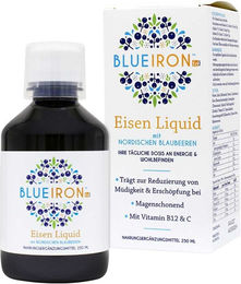 BlueIron Eisen Liquid Flüssigkeit 250 ml vegan glutenfrei laktosefrei ohne Zusatzstoffe für Erwachsene – Bild 1 von 4