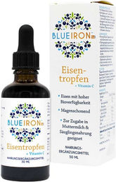 BlueIron Eisentropfen mit Vitamin C vegan glutenfrei laktosefrei 50 ml – Bild 1 von 4
