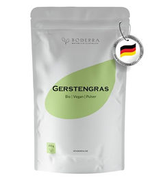 BODERRA Gerstengras Pulver Bio vegan hochdosiert 250g – Bild 1 von 4