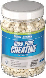 Body Attack 100 % Pure Creatine Monohydrat Kapseln – Bild 1 von 1
