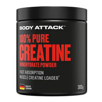 Produktbild von Body Attack 100% Pure Creatine Monohydrat Pulver 300 g ohne Zusatzstoffe