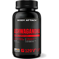Produktbild von Body Attack Ashwagandha KSM-66 hochdosiert 600 mg Kapseln vegan 120 Stück