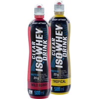 Produktbild von Body Attack Clear Iso Whey Isolat Drink 12 x 500ml