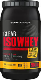BODY ATTACK Clear Iso-Whey Isolat Pulver Zitrone laktosefrei und zuckerfrei 900 g – Bild 1 von 1