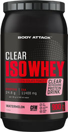 BODY ATTACK Clear Iso-Whey Isolat Pulver Zitrone laktosefrei und zuckerfrei 900 g – Bild 1 von 2
