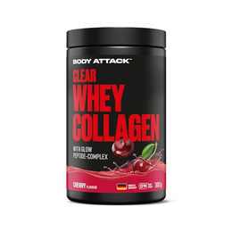 Body Attack Clear Whey Collagen Cherry 300 g - Collagen Pulver mit Hyaluronsäure und Vitamin C – Bild 1 von 4