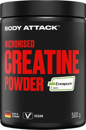 Body Attack Creatine Creapure Pulver 500 g vegan laktosefrei glutenfrei – Bild 1 von 1