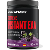 Produktbild von Body Attack Extreme Instant EAA Aminosäuren Pulver Blackberry 500g