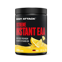 Produktbild von Body Attack Extreme Instant EAA Pulver Zitrone 500 g vegan laktosefrei zuckerfrei