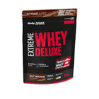Produktbild von Body Attack Extreme Whey Deluxe Eiweißpulver Nut Nougat 900g zuckerarm