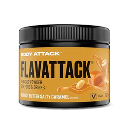 Body Attack Flavattack Peanut Butter Salty Caramel Pulver ohne Aspartam 250 g – Bild 1 von 3