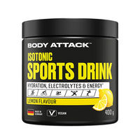 Produktbild von Body Attack Isotonic Sports Drink Pulver Zitrone vegan 400 g