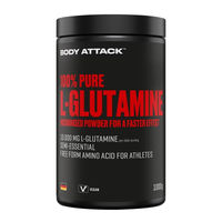 Produktbild von Body Attack L-Glutamin Pulver 1000g vegan laktosefrei glutenfrei