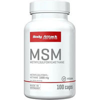 Produktbild von Body Attack MSM Kapseln vegan und zuckerfrei
