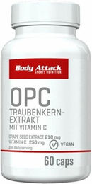 Body Attack OPC Traubenkern Extrakt Kapseln vegan glutenfrei laktosefrei vegetarisch 210 Stück – Bild 1 von 1