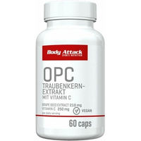 Produktbild von Body Attack OPC Traubenkern Extrakt Kapseln vegan glutenfrei laktosefrei vegetarisch 210 Stück