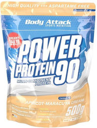 Body Attack Power Protein 90 Aprikose-Maracuja Proteinpulver 500 g – Bild 1 von 1