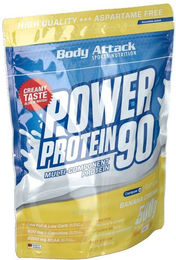 Body Attack Power Protein 90 Banana Cream Eiweißpulver 500 g – Bild 1 von 2