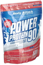 Body Attack Power Protein 90 Erdbeere Pulver 500 g – Bild 1 von 2
