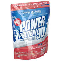 Produktbild von Body Attack Power Protein 90 Erdbeere Pulver 500 g