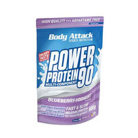 Produktbild von Body Attack Power Protein 90 Mehrkomponenten Protein Pulver Blueberry Yoghurt 500g