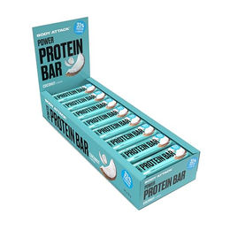 Body Attack Power Protein Bar Kokos Proteinriegel ohne Zusatzstoffe 24 x 35 g – Bild 1 von 5