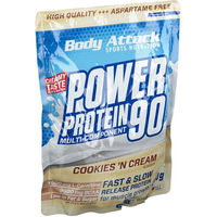 Produktbild von Body Attack Power Protein Pulver Cookies & Cream 500 g