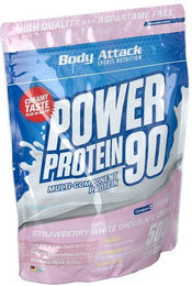 Body Attack Power Protein Pulver Erdbeere White Chocolate Cream 500 g – Bild 1 von 2