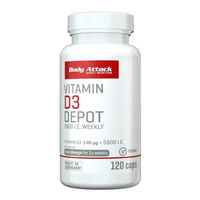 Produktbild von Body Attack Vitamin D3 Depot hochdosiert 5600 IE vegan 120 Kapseln für Sportler