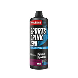 Body Attack Zero Sports Drink Sirup Black Currant zuckerfrei vegan 1000 ml – Bild 1 von 3