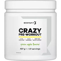 Produktbild von Body & Fit Crazy Pre-Workout Pulver Green Apple 407g