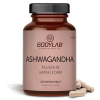 Produktbild von Bodylab24 Ashwagandha Kapseln vegan ohne Zusatzstoffe 150 Stück