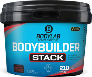 Bodylab24 Bodybuilder Stack Vegan Mikronährstoff-Mix Kapseln 210 Stück für Sportler – Bild 1 von 5