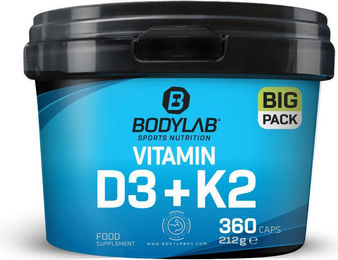 Bodylab24 Vitamin D3 + K2 Kapseln 360 Stück – Bild 1 von 1