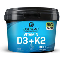 Produktbild von Bodylab24 Vitamin D3 + K2 Kapseln 360 Stück