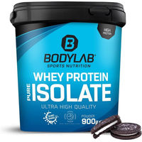 Produktbild von Bodylab24 Whey Protein Isolat Cookies & Cream Pulver 900 g zuckerfrei laktosefrei ohne Zusatzstoffe